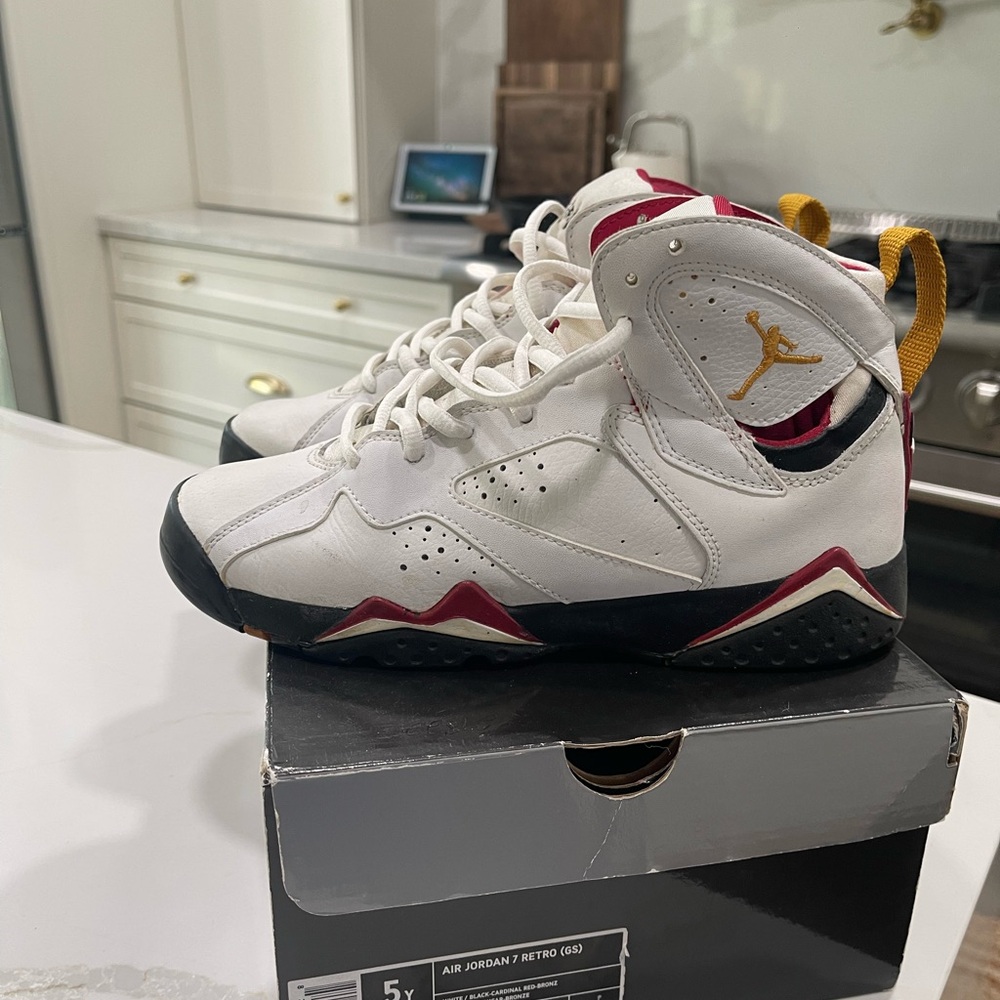 Jordan Kids Sneakers White Red Black Gold